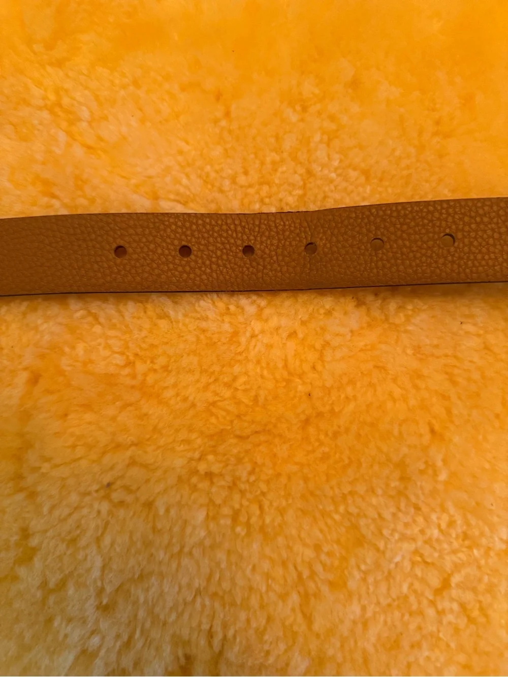 Michael Kors Pebbled Leather Women's Size Large Tan Belt with God Stud Accents